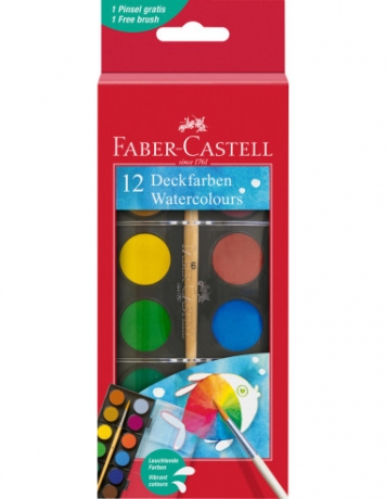Aguarelas Cx. C/12 Faber-Castell