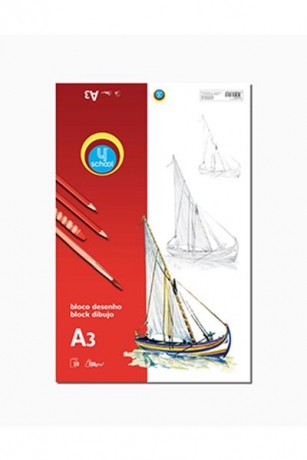 Bloco Desenho A3 120 G/M  4 School
