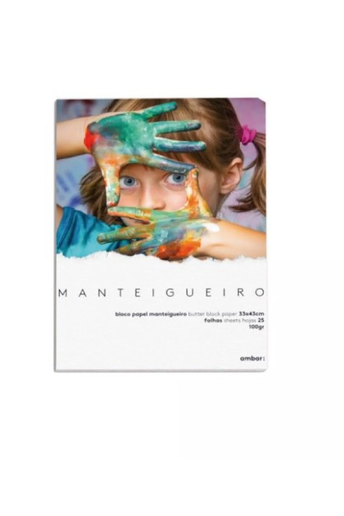 Bloco Papel Manteigueiro 33X43 Cm  25 Fls.100G