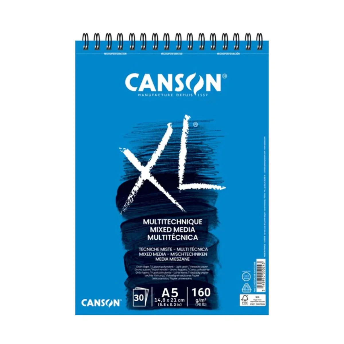 Bloco Xl Mixmedia A5 160 G 30 Fls. Canson