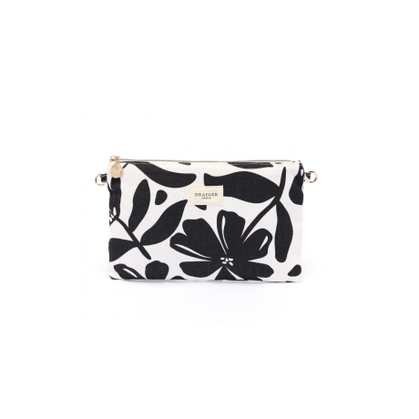 Bolsa C/ Fecho Flores Pretas Draeger
