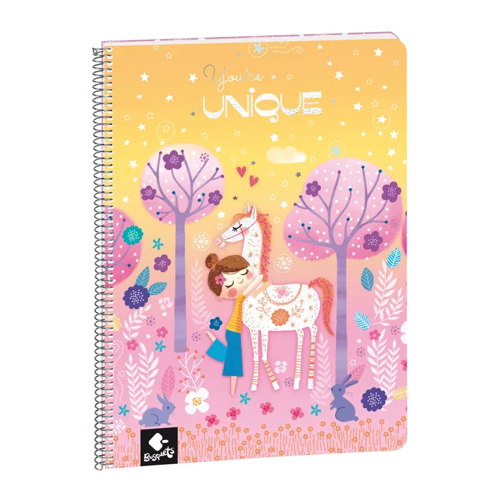 Caderno A4 Pautado 80 Fls Unique