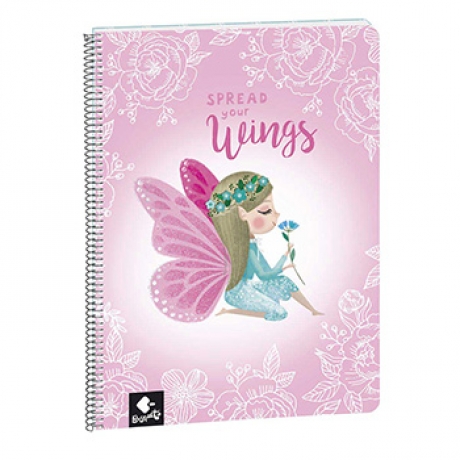 Caderno A4 Pautado 80 Fls Wings