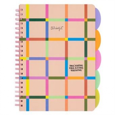 Caderno A4 Pautado C/ Separadores Mr
