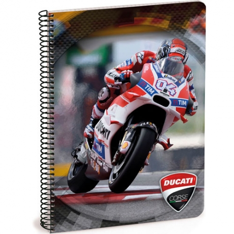 Caderno A4 Pautado Ducati