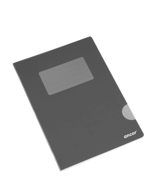 Caderno A4 Polipropileno Preto Liso Ancor