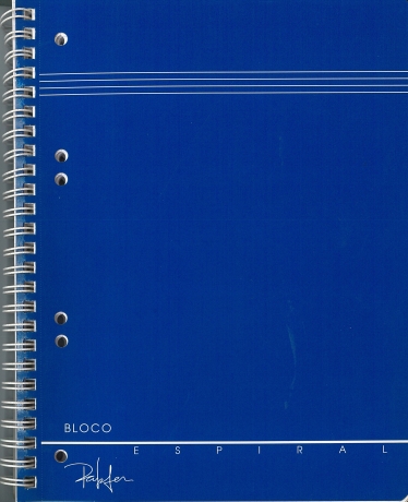 Caderno A5 Azul Quadriculado