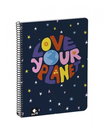 Caderno A5 Pautado 80 Fls Love Your Planet