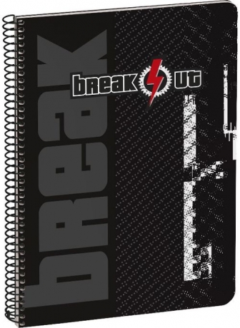 Caderno A5 Quadriculado 80 Fls Break Out