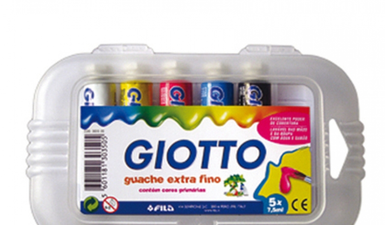 Caixa Guaches C/5 7,5 Ml Giotto