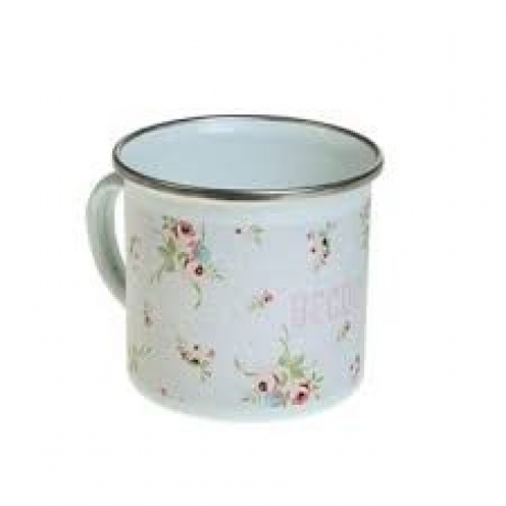Caneca Aço Esmaltado Pink Love 09353