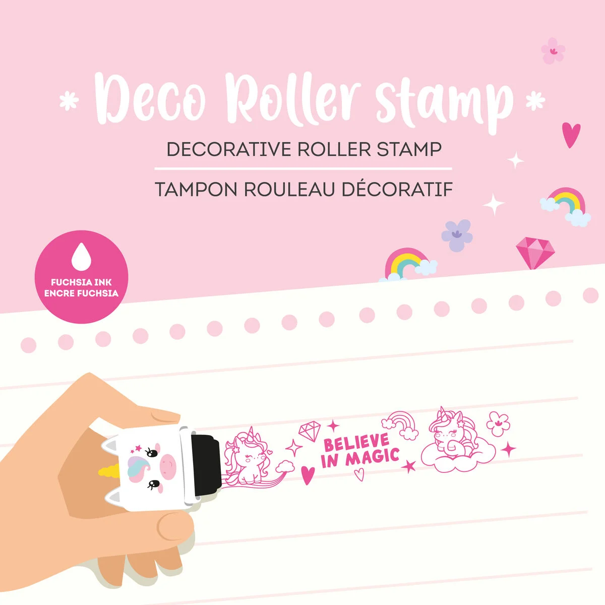 Carimbo Roller Decorativo Unicórnio Legami