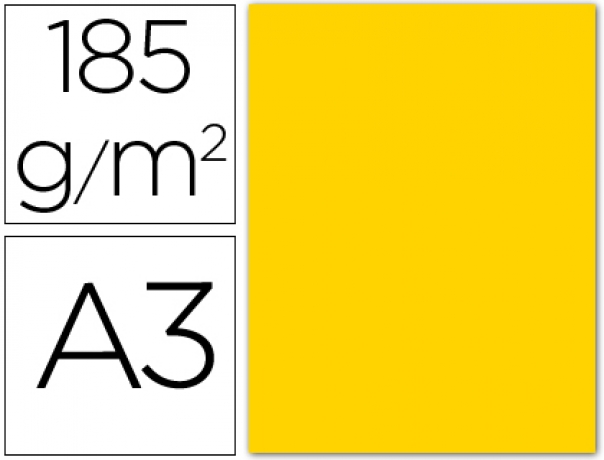 Cartolina A3 Iris Amarelo Torrado 420X297Mm