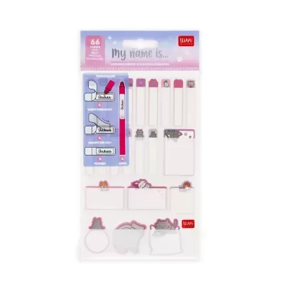 Conjunto 66 Etiquetas Kitty Legami