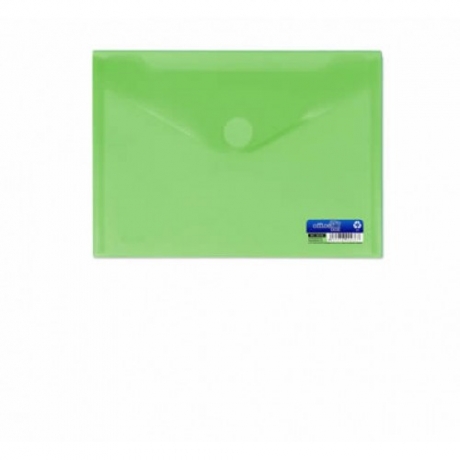Envelope Plástico A5 Verde C/Velcro Office