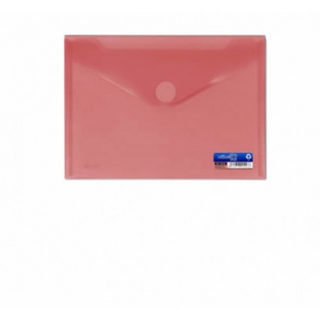 Envelope Plástico A5 Vermelho C/Velcro