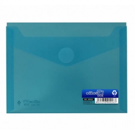 Envelope Plástico A6 Azul C/Velcro Office