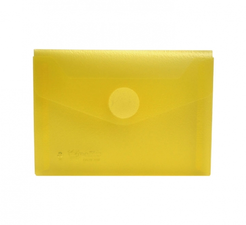 Envelope Plástico A7 Amarelo C/Velcro