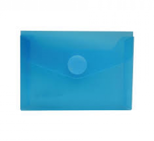 Envelope Plástico A7 Azul C/Velcro