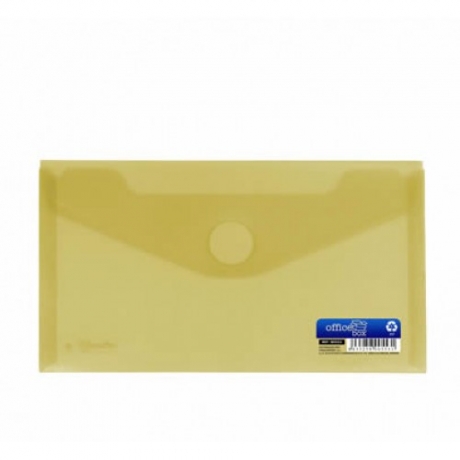 Envelope Plástico Dl Amarelo C/Velcro