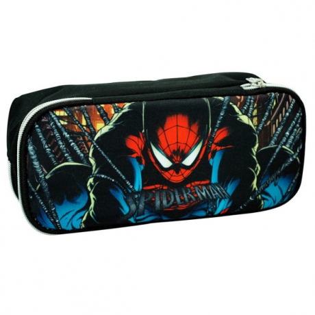 Estojo Oval Spiderman Black