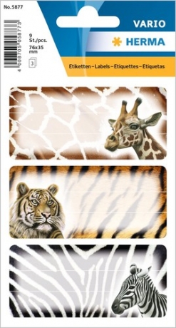 Etiquetas Animais Africa