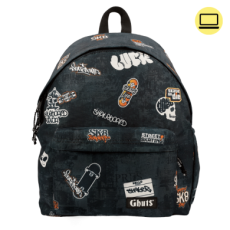 Ghuts Mochila Clássica-Pc Sk8 Stickers
