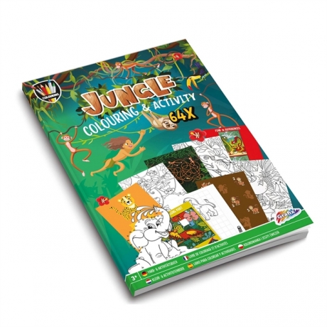 Livro De Colorir+ Atividades 64X Selva