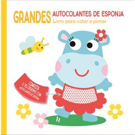 Livro Para Colar E Pintar: Hipópotama