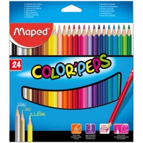 Lápis De Cor C/24 - Color\'Peps Maped