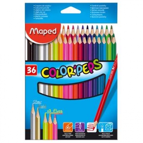 Lápis De Cor C/36 - Color\'Peps Maped