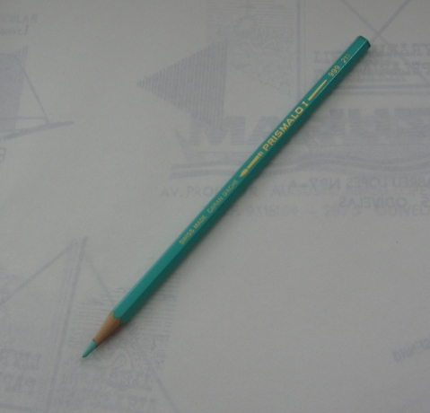 Lápis De Cor Verde Agua Prismalo I 999.211