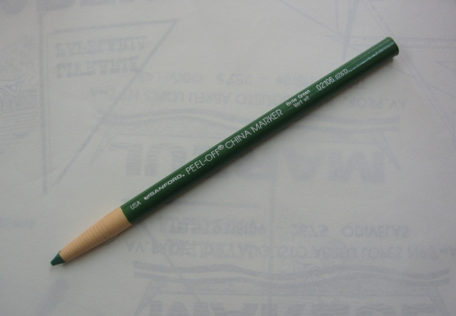 Lápis Verde China Marker Peel-Off 02106