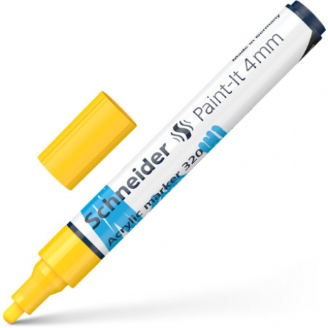 Marcador Amarelo Paint-It 4Mm Acrilico