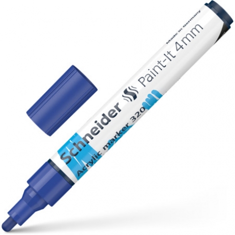 Marcador Azul Paint-It 4Mm Acrilico