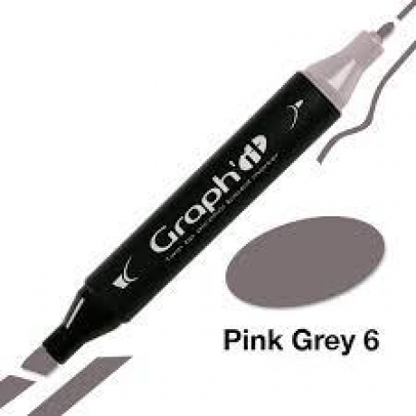 Marcador Graph\' It Pink Grey 6  9306