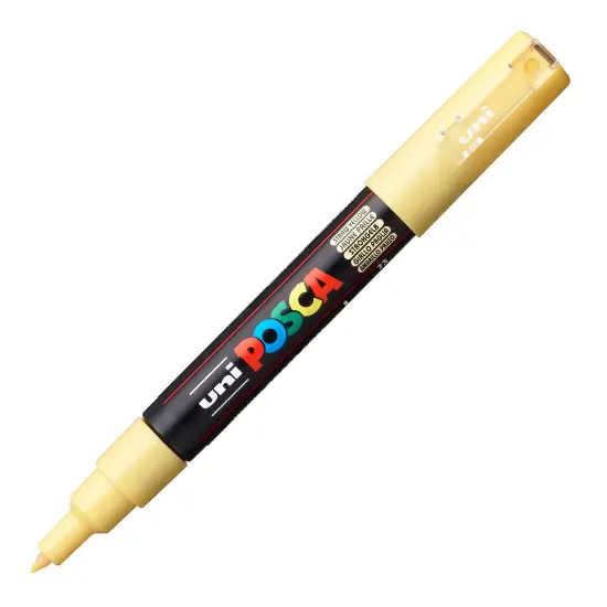 Marcador Posca Uni Amarelo Palha Pc-1M