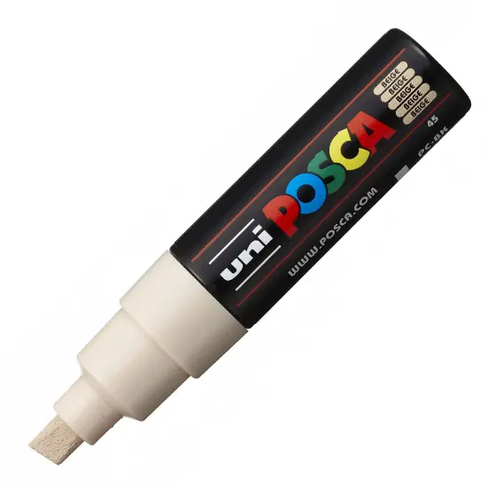 Marcador Posca Uni Bege Pc-8K Grosso