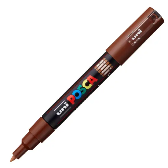 Marcador Posca Uni Castanho Pc-1M