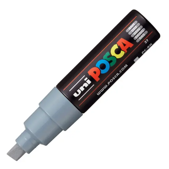 Marcador Posca Uni Cinzento Pc-8K Grosso