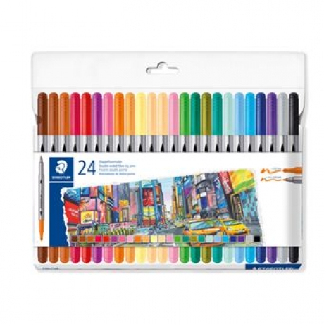 Marcadores C/24 - 2 Pontas - Staedtler