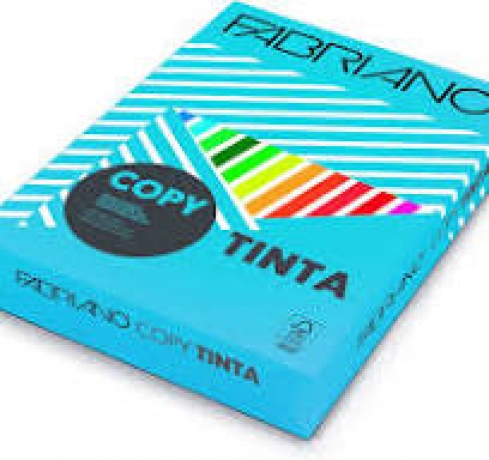 Resma Papel A4  80 Gr Azul Turquesa Fabriano