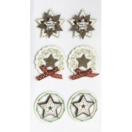 Stickers Estrelas Naturais Branco