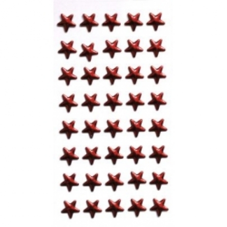 Stickers Estrelas Vermelhas Rhinestone