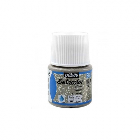 Tinta Setacolor Glitter Prateado 209